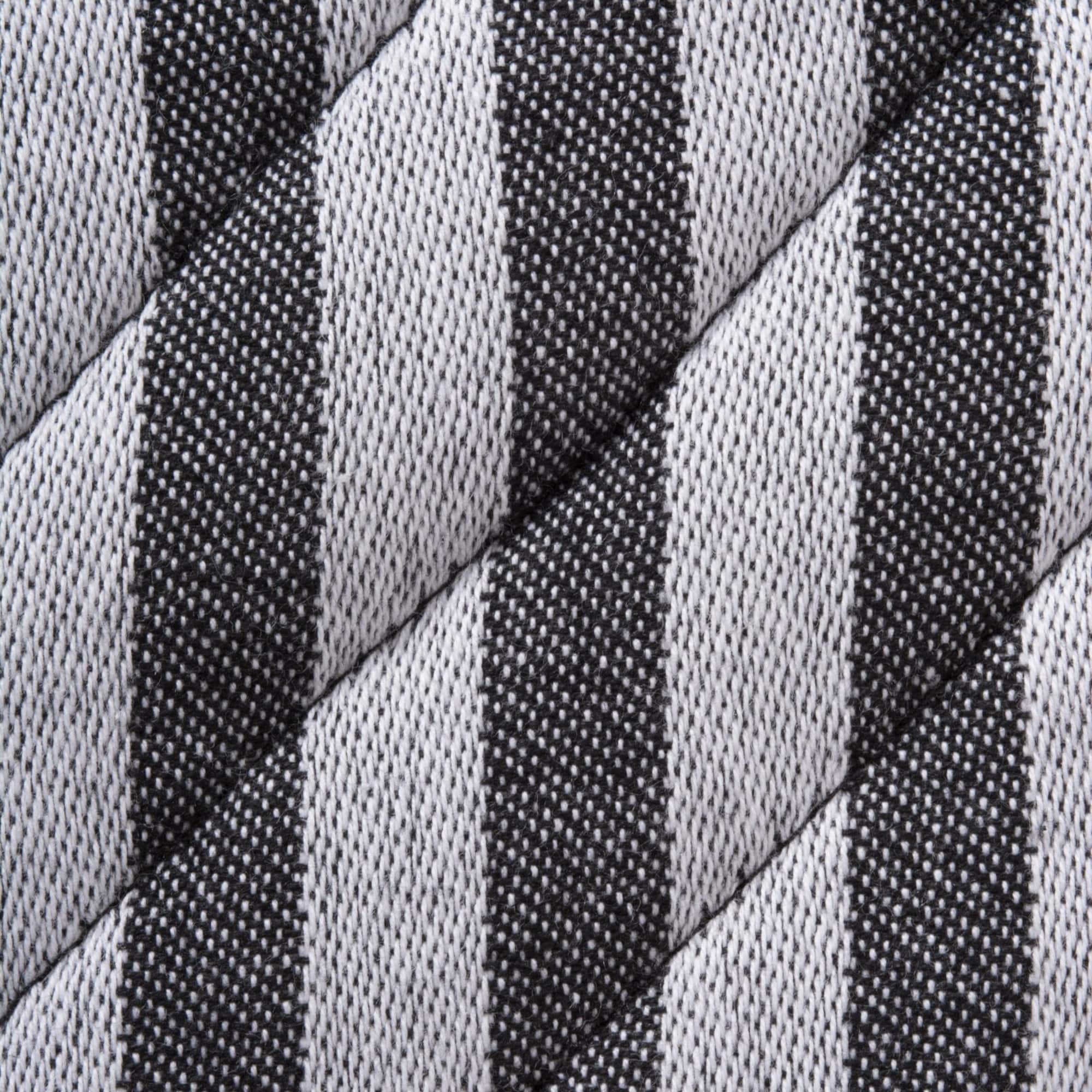 DII® Black & White Striped Oven Mitt & Potholder Set